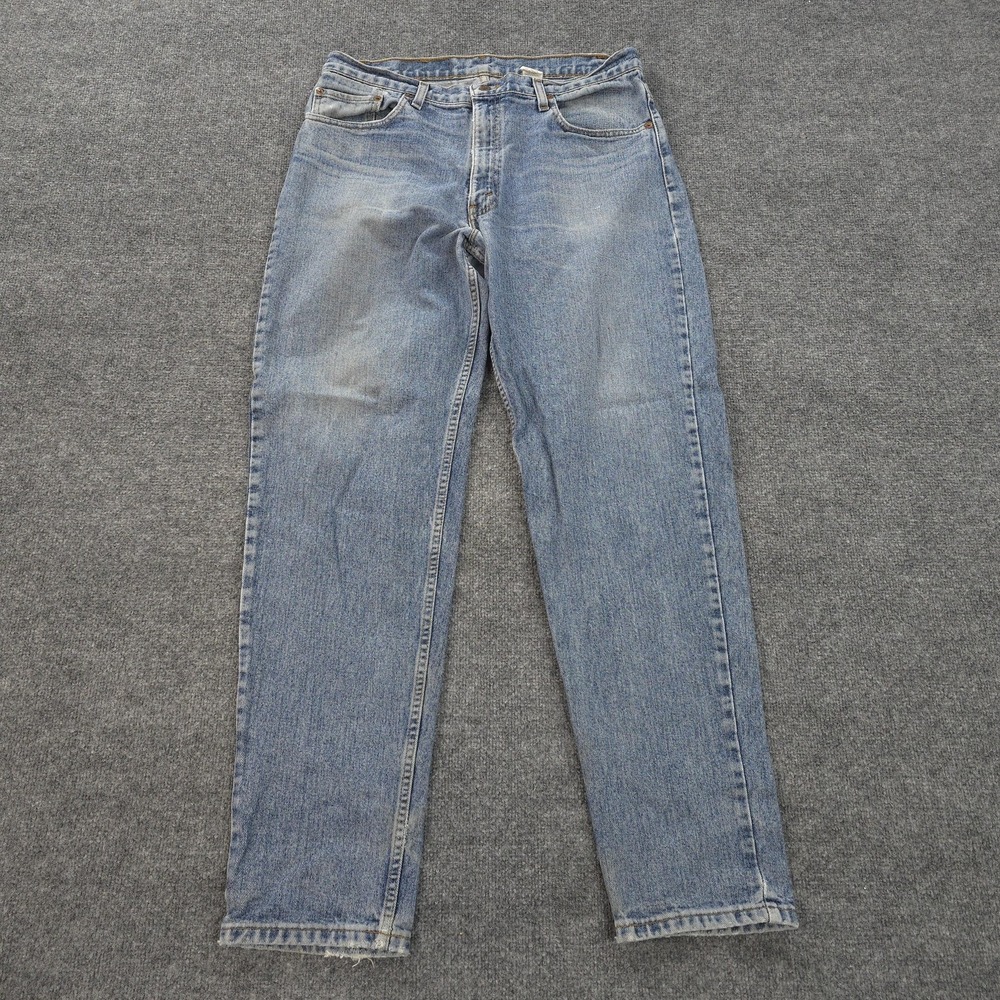 Vintage Levis Jeans Mens 36x34 Light Wash‎ Blue Denim 550 Relaxed Tapered 90s